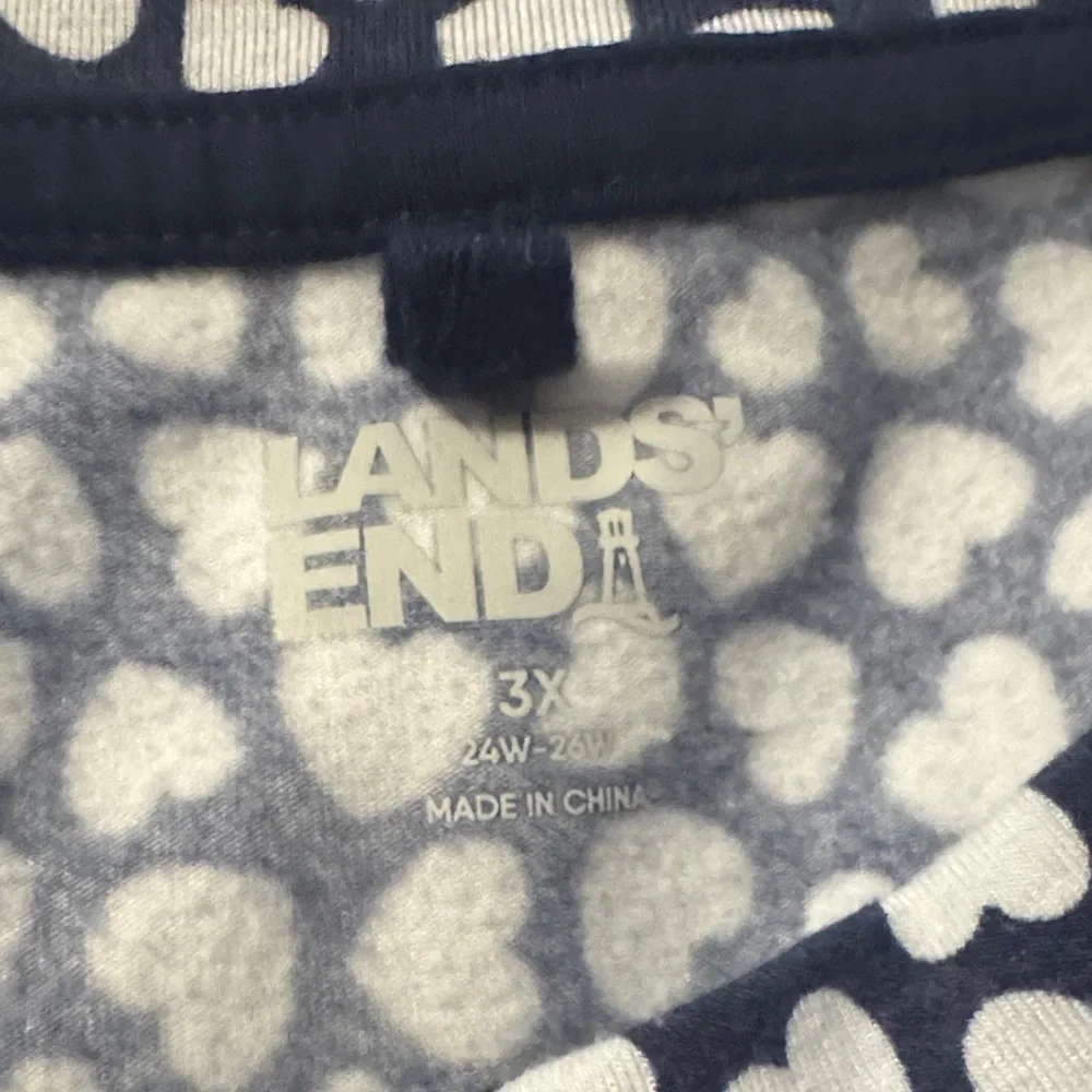 3 Piece Heart Patterned Lands End Lounge Set